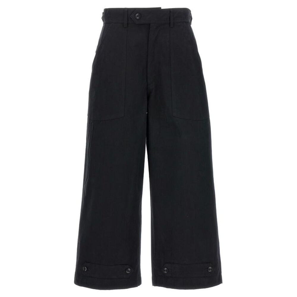 CELLAR DOOR Black Cotton Casual Women's Pants